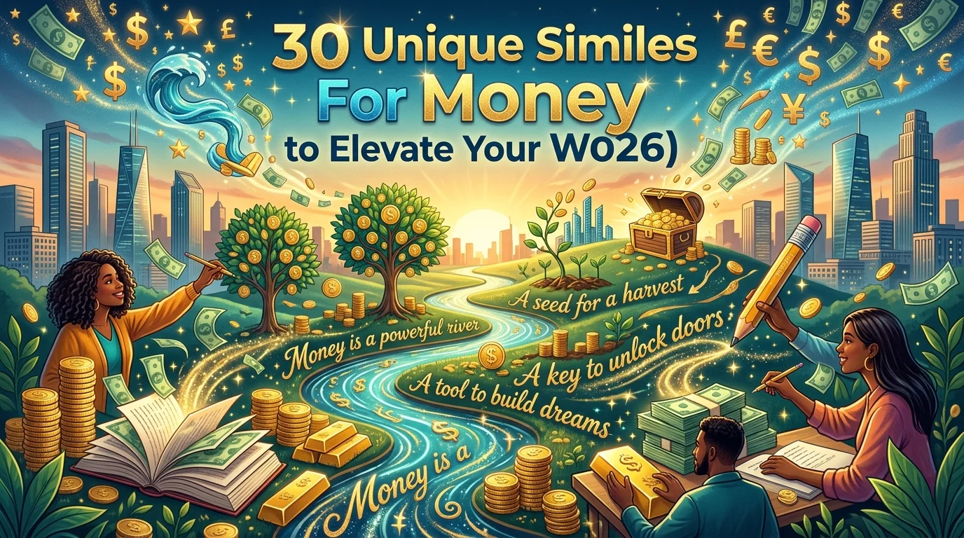 30 Unique Similes For Money to Elevate Your Words